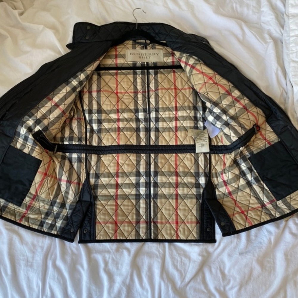 Burberry Brit Russell Quilted Jacket Black, Large